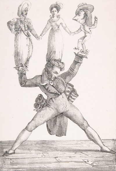 İtalyan Tiyatrosu, 1821., 1821. by Eugène Delacroix