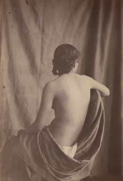 [Oturan Çıplak Kadın], 1853-54. by Eugène Durieu