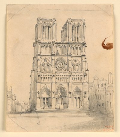 Paris'te Notre Dame by Eugène Edouard Soulès