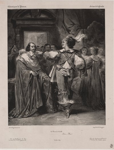 Fransa Günlükleri: Fronde Sahnesi - Condé Prensi by Eugène François Marie Joseph Devéria