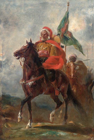 Atlı Oryantalist bir reis, 1863 by Eugène Fromentin
