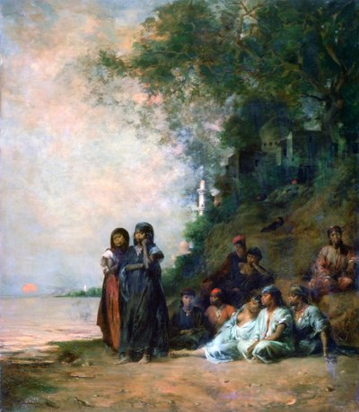Suyun Kıyısında Mısırlı Kadınlar, 19. yüzyıl by Eugène Fromentin