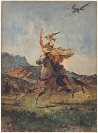 Falconer. by Eugène Fromentin