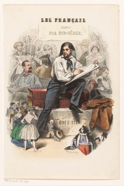 Eskiz sanatçısı Başlık sayfası: Les Français peints par eux-mêmes, 1841 by Eugène Guillaumot