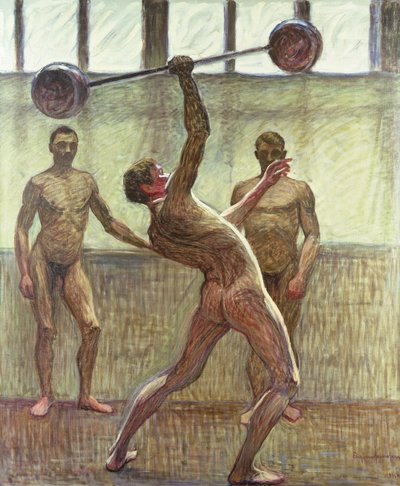 Tek Kolla Ağırlık Kaldırma 2 Numara, 1914 by Eugène Jansson