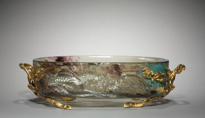 Merkez parça, muhtemelen Appert Frères Firması tarafından yapılmıştır, Firma of Escalier de Cristal tarafından perakende satılmaktadır, c.1880 by Eugène Rousseau