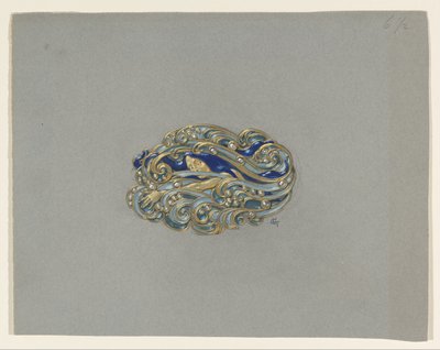 Broş için Tasarım by Eugene Grasset