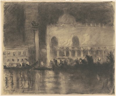 Venedik Hafızası: Palazzo Ducale ve Piazzetta by Eugène Vail