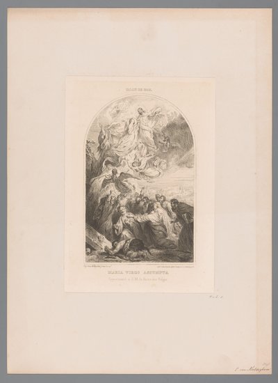Hemelvaart van Maria Maria başak varsayımı (nesnedeki başlık) by Eugène Van Maldeghem