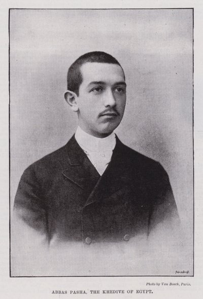 Abbas Paşa, Mısır Hidivi (s/b fotoğraf) by European Photographer