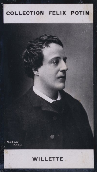 Adolphe Willette (1857) (s/b fotoğraf) by European Photographer