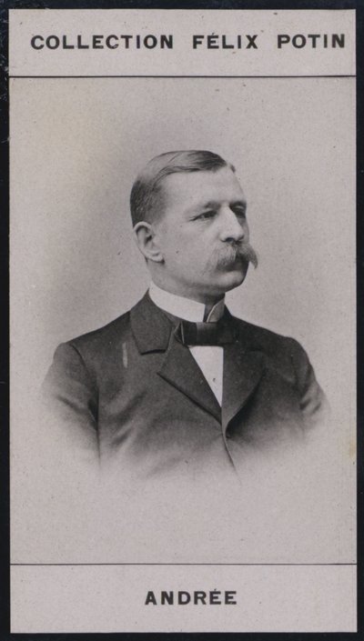 Auguste Andree (1854) (s/b fotoğraf) by European Photographer