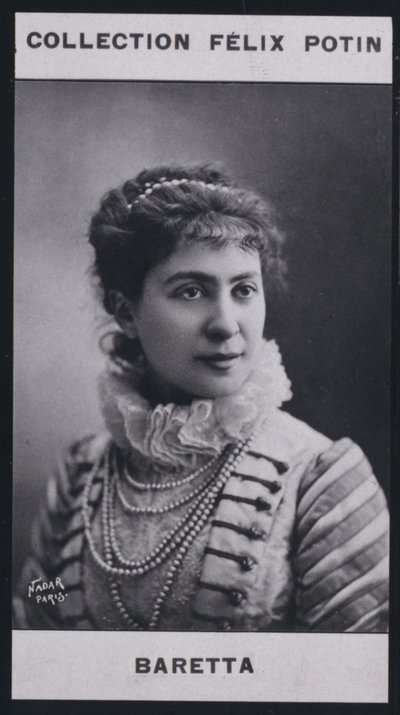 Blanche Baretta-Worms (1855) (s/b fotoğraf) by European Photographer