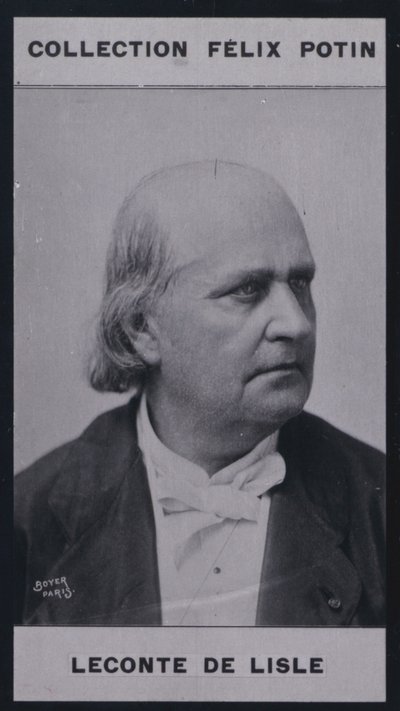 Charles Leconte De Lisle (1818-1894) (s/b fotoğraf) by European Photographer