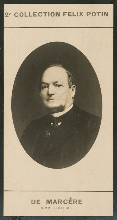 Emile-Louis-Gustave des Hayes De Marcere, Politikacı by European Photographer