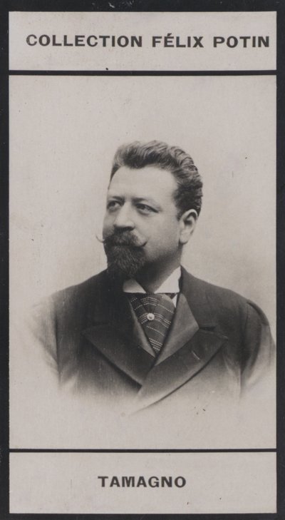 Francesco Tamagno (1850) (s/b fotoğraf) by European Photographer