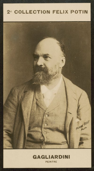 Gagliardini, Ressam (s/b fotoğraf) by European Photographer