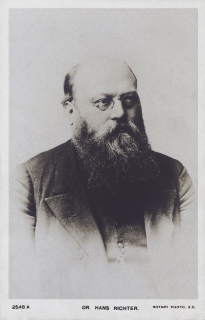 Hans Richter, Avusturya-Macar şef (s/b fotoğraf) by European Photographer