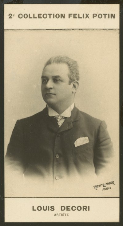 Louis Decori, Sanatçı by European Photographer