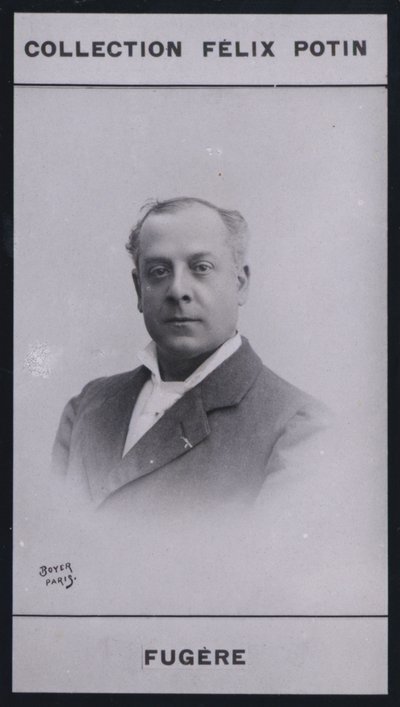 Lucien Fugere (1848) (s/b fotoğraf) by European Photographer
