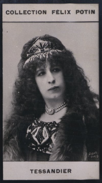 Madam Aimee Tessandier (1851) (s/b fotoğraf) by European Photographer
