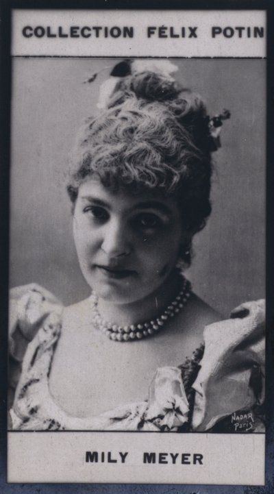 Madam Emilie Mily-Meyer (1860) (s/b fotoğraf) by European Photographer