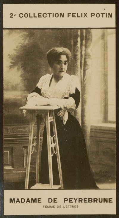 Madam Georges De Peyrebrune, Harfler Kadını by European Photographer
