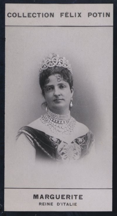 Marguerite, İtalya Kraliçesi Dowager (1851) (s / b fotoğraf) by European Photographer