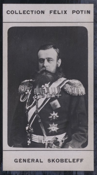 Michael-Dimitrievitch Skobeleff (1843-1882) (s/b fotoğraf) by European Photographer