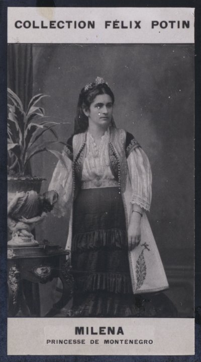 Milena, Karadağ Prensesi (1847) (s / b fotoğraf) by European Photographer