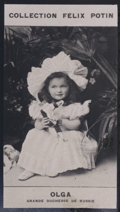 Olga, Rusya Büyük Düşesi (1895) (s/b fotoğraf) by European Photographer