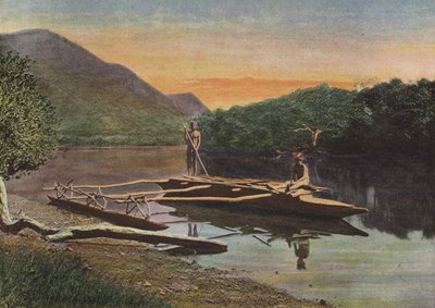 Pirogue De La Riviere De Monio by European Photographer