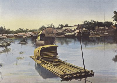 Port De Vinh, Bambu Raft by European Photographer