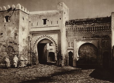 Tetuan, Eski şehir kapısı (s/b fotoğraf) by European Photographer