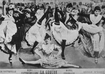 The Quadrille, Moulin Rouge (s/b fotoğraf) by European Photographer