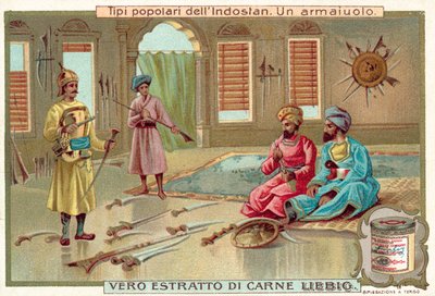 Bir silah ustası (chromolitho) by European School