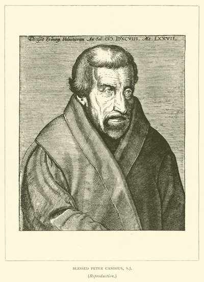 Kutsanmış Peter Canisius, SJ (gravür) by European School