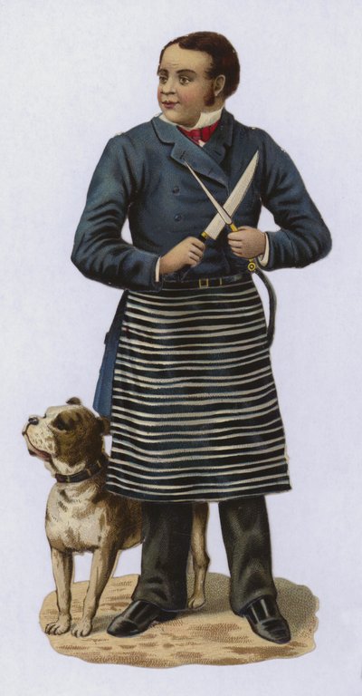 Kasap, bileme bıçağı, köpekli by European School