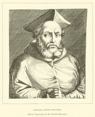 Kardinal Gaspar Contarini (gravür) by European School