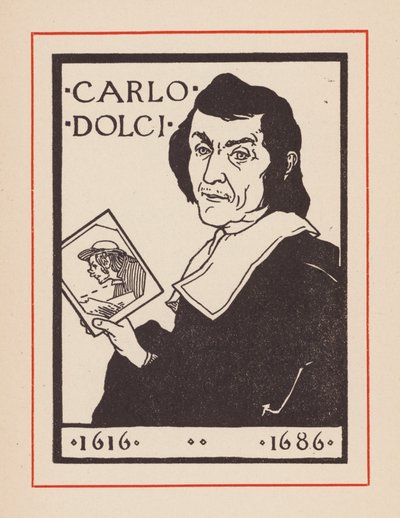 Carlo Dolci, İtalyan Barok sanatçı (lito) by European School