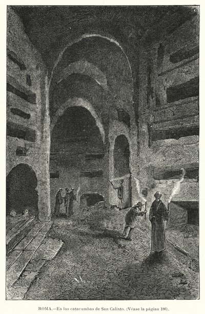 St Callistus Yeraltı Mezarları, Roma, İtalya (lito) by European School