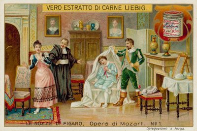 Cherubino, Kont, Susannah ve Basilio by European School