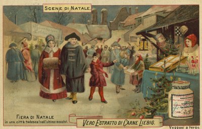 Bir Alman şehrinde Noel fuarı by European School