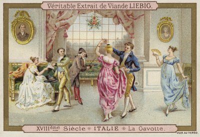 Gavotte Dansı, İtalya, 18. Yüzyıl by European School