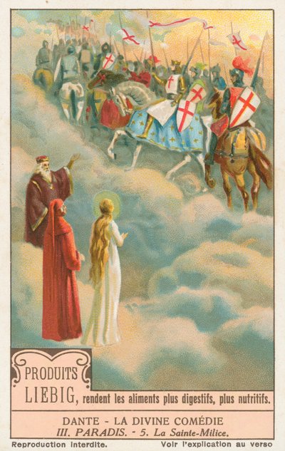 Dante, İlahi Komedya, Liebig kartı, 20. yüzyıl başı (kromo) by European School