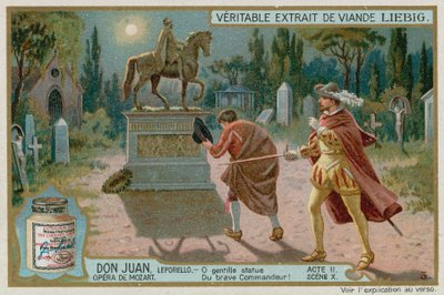 Don Giovanni Commendatore Heykelini Akşam Yemeğine Davet Ediyor by European School