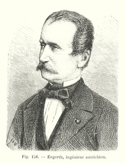 Engerth, mühendis engrichien (gravür) by European School