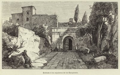 Scipios mezarlarına giriş by European School