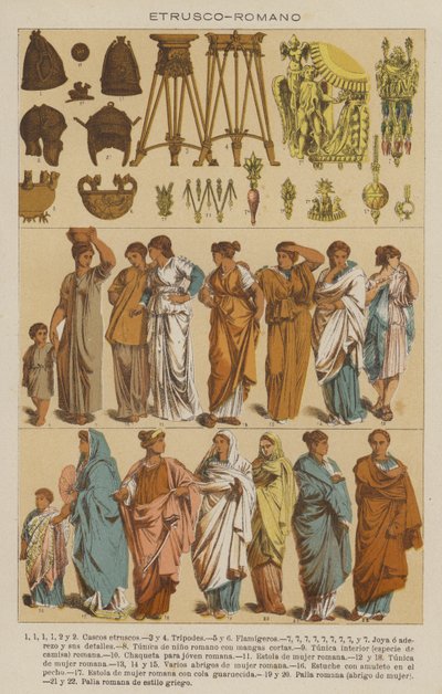 Etrusco, Romano (renkli taş) by European School