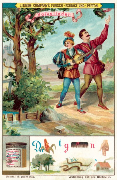 Halk şarkısı (chromolitho) by European School